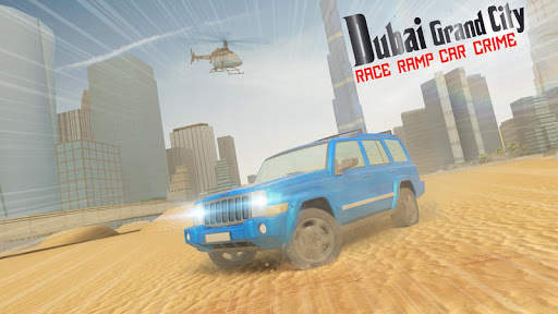 Dubai Car Crime City Grand Race Ramp screenshot 2