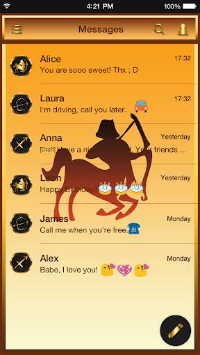 Sagittarius Emoji Keyboard Wallpaper स्क्रीनशॉट 4
