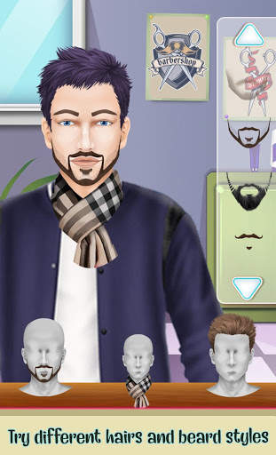 Beard Salon - Hair Cutting Game, Color by Number screenshot 4