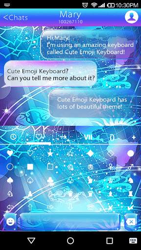 Horoscope Emoji Keyboard Theme screenshot 3