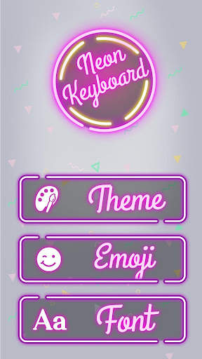 Emoji Smart Neon keyboard screenshot 1