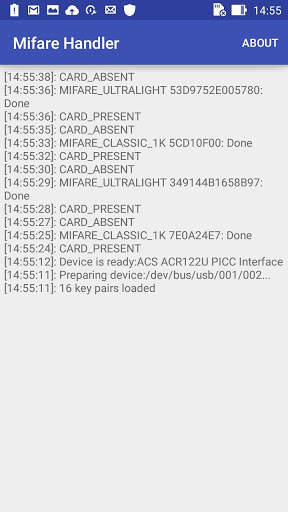 MIFARE HANDLER screenshot 3