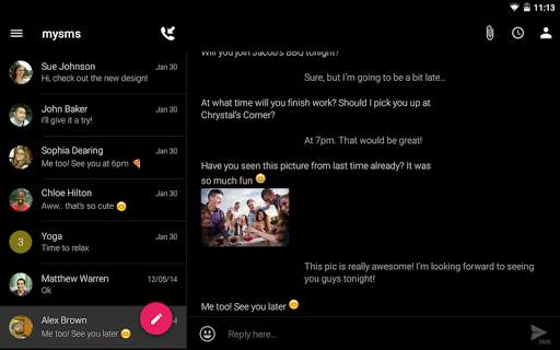 SMS Texting from Tablet & Sync screenshot 2