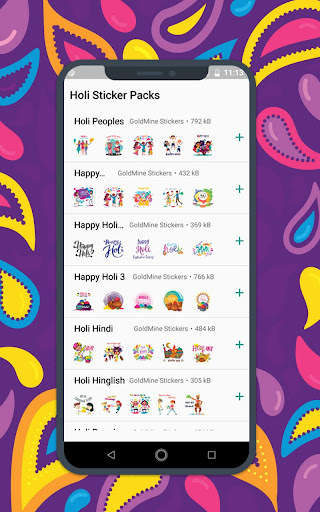 Holi Sticker For WhatsApp- WAStickerApps screenshot 1