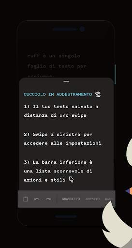 ruff: app di scrittura per ⚡ note, liste & bozze screenshot 7