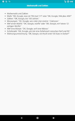 Befehle für Google Assistant screenshot 6