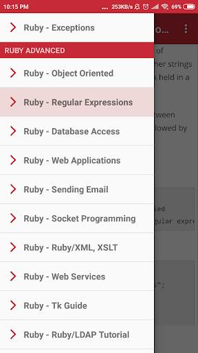 RUBY Tutorial screenshot 3