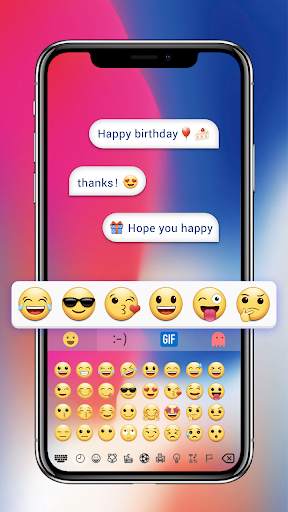 Phone X Emoji Keyboard स्क्रीनशॉट 2