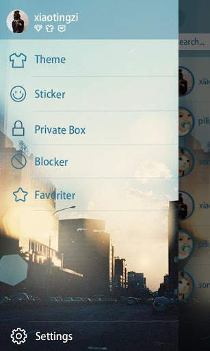 GO SMS STREET SUNSET THEME 5 تصوير الشاشة