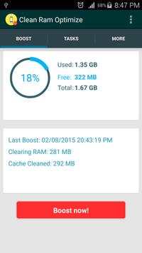 Clean Ram Optimize screenshot 1