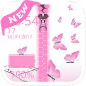 Butterfly Zipper Lock Screen icon