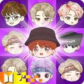 BTS Crush 2018: BTS Chibi Crush Game Puzzle 2018 logo