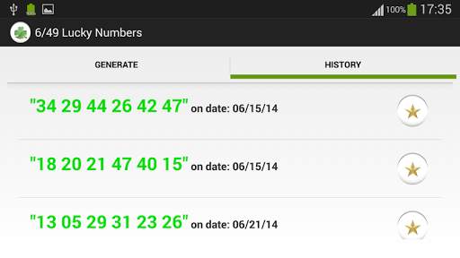 6/49 Lucky Numbers free screenshot 2