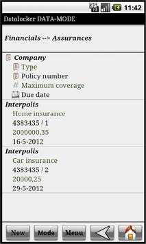 DataLocker screenshot 1