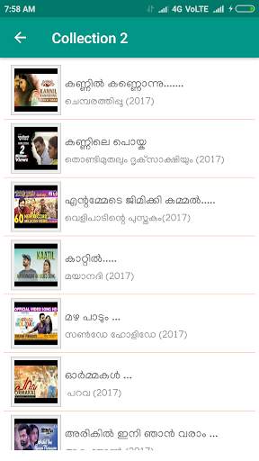 New Malayalam Songs Video screenshot 2