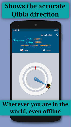 Kaaba compass - Muslim fasting Ramadan 2022 screenshot 1