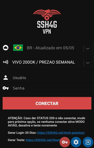 SSH4G VPN screenshot 1