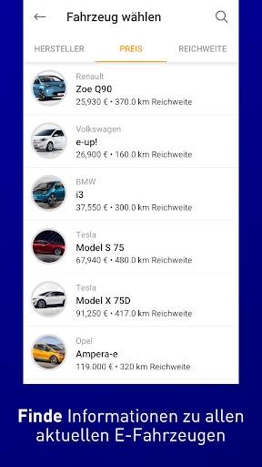 EnBW mobility  Elektroautos im Vergleich screenshot 4
