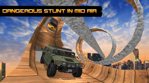 Vertical Mega Ramp Car Driving Stunts Simulator 3D screenshot 8