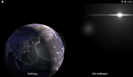 Earth Satellite Live Wallpaper screenshot 4