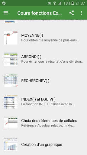 Cours fonctions Excel screenshot 2