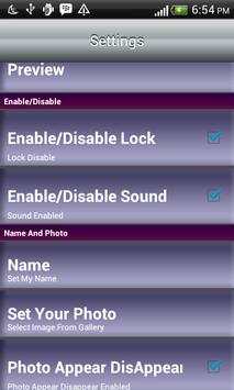 Name Photo Zipper Screen Lock screenshot 6