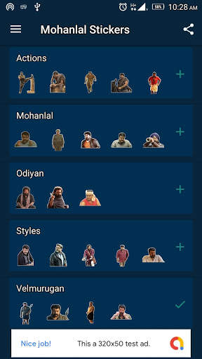 Mohanlal Stickers for whatsapp screenshot 2