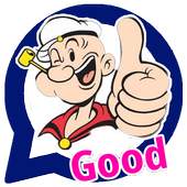 Popeye Cartoon Stickers What's Up Stickers app 1.2