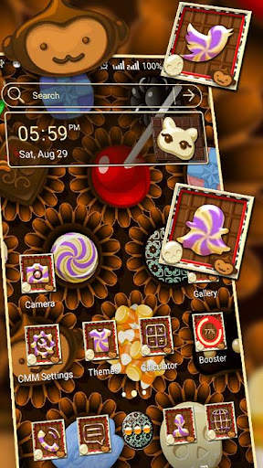 Chocolate Candy Launcher Theme screenshot 4