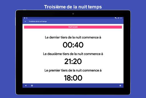 Calculer un tiers de la nuit screenshot 4