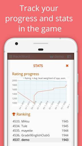 Rackword - Free real-time multiplayer word game screenshot 5