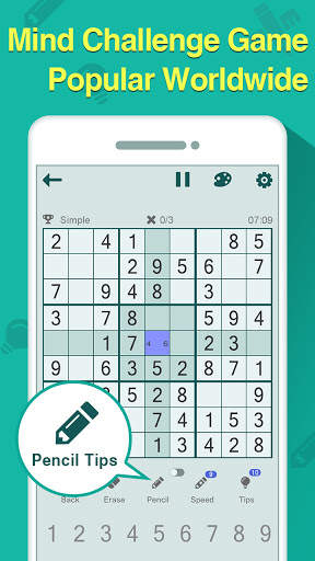 Sudoku - Free Classic Number P screenshot 1