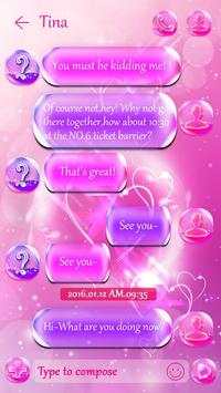 GO SMS SHINING THEME screenshot 3