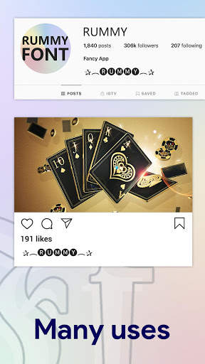 Rummy Font screenshot 1