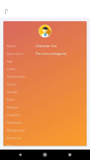 Character Notes Planner - Trial screenshot 3