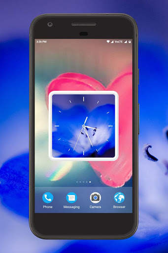 Blue Clock Live Wallpaper screenshot 1