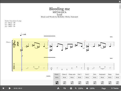 GProTab: Guitar tabs & player 9 تصوير الشاشة