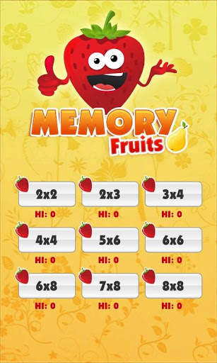 Fruits Games - Exercise Memory 4 تصوير الشاشة