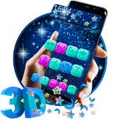 Blue Glitter Gravity Launcher on 9Apps