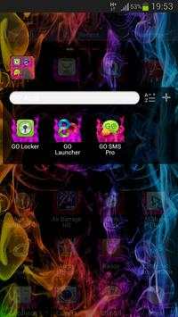 GO Launcher Theme Smoke Colors screenshot 7