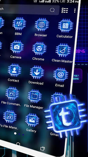Digital Hi-Tech Theme Launcher screenshot 2