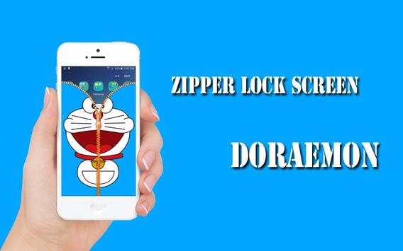 Zipper Lock Screen Doraemon screenshot 2