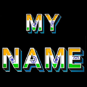 3D My Name India LWP icon