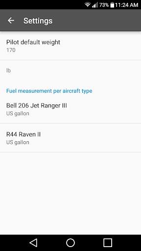 HeliBalance - Weight & Balance скриншот 5