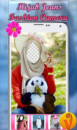 Hijab Jeans Fashion Camera screenshot 1