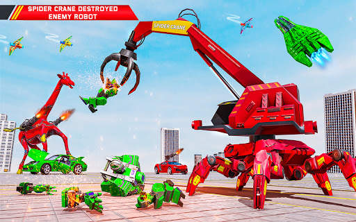Spider Crane Robot Car Games screenshot 3
