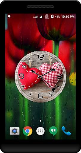 Fluffy Hearts Clock Live WP screenshot 3
