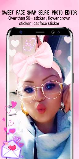 Sweet Face Snap Selfie Photo Camera Editor screenshot 2