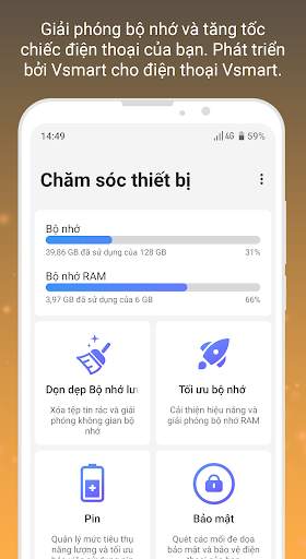 Vsmart Chăm sóc Thiết bị screenshot 1