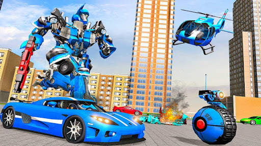 Robot Helicopter Car Transform screenshot 8